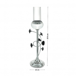 Silver candlestick, distinctive and elegant shape - 2UU10-116