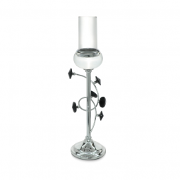 Silver candlestick, distinctive and elegant shape - 2UU10-116