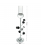 Silver candlestick, distinctive and elegant shape - 2UU10-118 Silver candlestick, distinctive and elegant shape - 2UU10-118