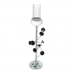 Silver candlestick, distinctive and elegant shape - 2UU10-118