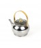 Stainless steel kettle with gold handle – 2 liter capacity