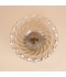 Luxury crystal serving dish with a gold base - 28*28*19cm - 2M1M200591