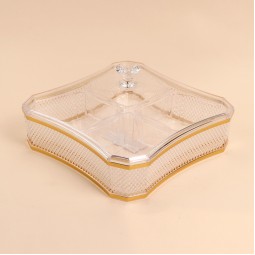 صحن تقديم اكريليك تصميم فاخر -27.5*27.5*14سم -2M1F200121 صحن تقديم اكريليك تصميم فاخر -27.5*27.5*14سم -2M1F200121