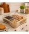 صحن تقديم اكريليك تصميم فاخر -27.5*27.5*14سم -2M1F200121
