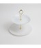 Elegant two-tier dessert serving stand - 2M1F500145