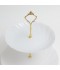 Elegant two-tier dessert serving stand - 2M1F500145
