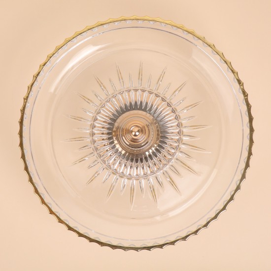 Elegant crystal glass serving dish - 33 x 13 cm - 2M1M200402