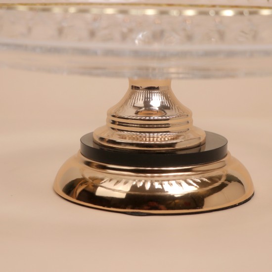 Elegant crystal glass serving dish - 33 x 13 cm - 2M1M200402