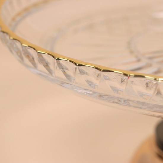 Elegant crystal glass serving dish - 33 x 13 cm - 2M1M200402