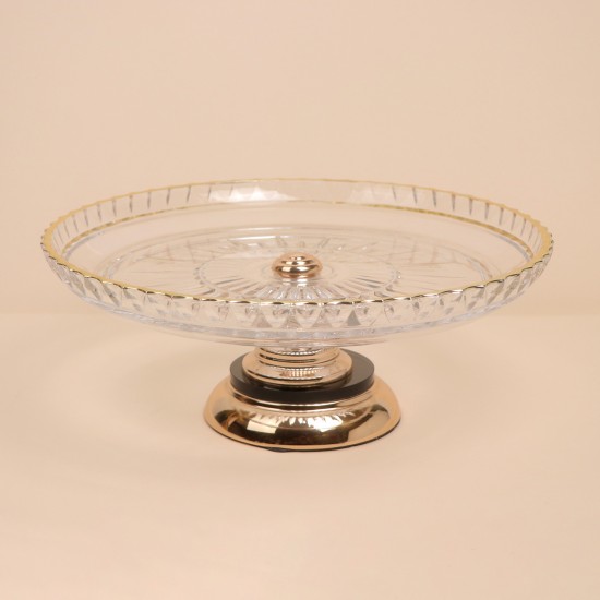 Elegant crystal glass serving dish - 33 x 13 cm - 2M1M200402