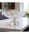 Glass serving dish with crystal base - 30 x 16 cm - 2M1M200713