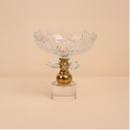 صحن تقديم كريستال فاخر -20*21سم-2M1M200715