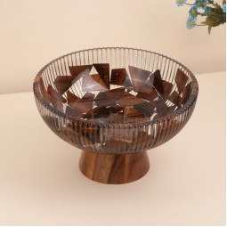 صحن تقديم اكريليك فاخرة -25*15سم-2M1M600560