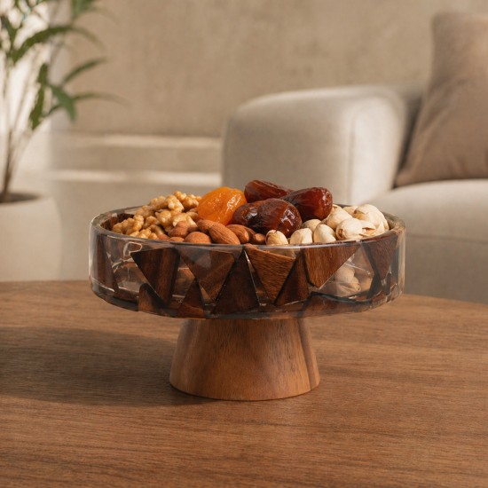 صحن تقديم فاخر أكريليك -22*12سم-2M1M600562