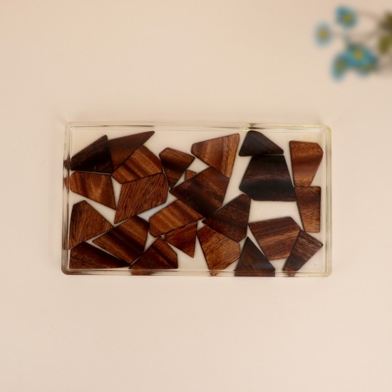 صحن تقديم اكريليك  فاخر -28×16×2سم-2M1M600570
