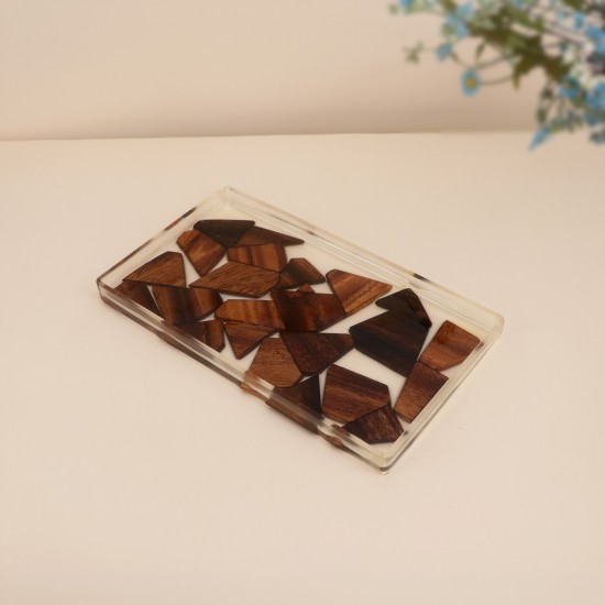 صحن تقديم اكريليك  فاخر -28×16×2سم-2M1M600570