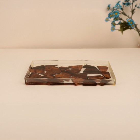 صحن تقديم اكريليك  فاخر -28×16×2سم-2M1M600570