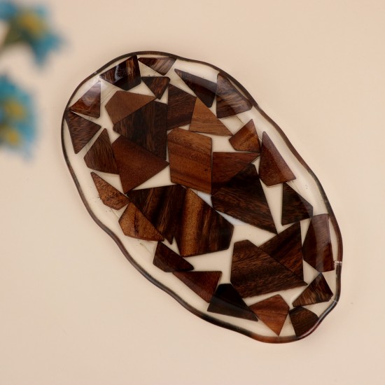 صحن تقديم اكريليك  فاخر -28.5×5.17×2سم-2M1M600573