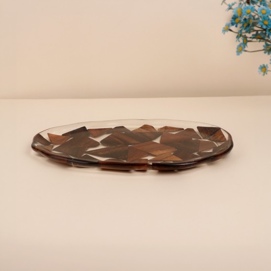 صحن تقديم اكريليك  فاخر -28.5×5.17×2سم-2M1M600573