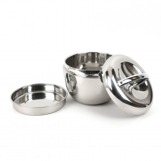 Steel food container with lid – 6 liter capacity