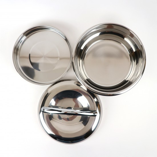 Steel food container with lid – 6 liter capacity