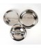 Steel food container with lid – 6 liter capacity