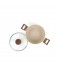 Granite saucepan with wooden handle and glass lid, Lonbeige - 20 cm 2S1A400183 Granite saucepan with wooden handle and glass lid, Lonbeige - 20 cm 2S1A400183