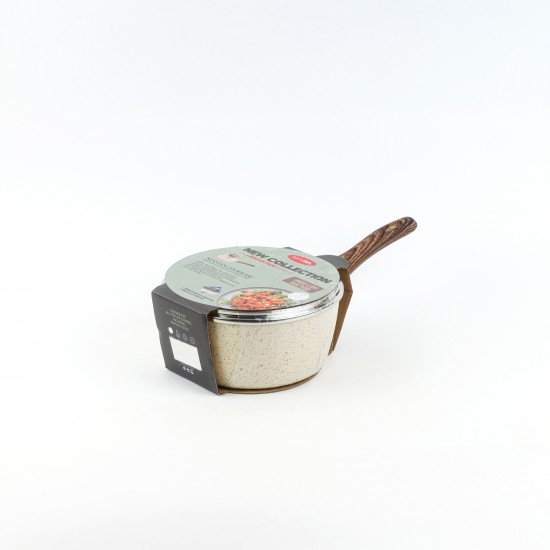 Pot with wooden handle - 16 cm capacity