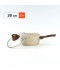 Pot with wooden handle - 20 cm capacity