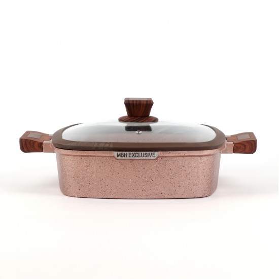 Granite cookware set with wooden handles - 10 pieces