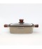 Granite cookware set with wooden handles, beige color - 10 pieces