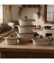 Granite cookware set with wooden handles, beige color - 10 pieces