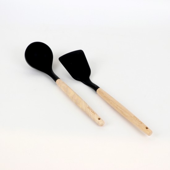 Pink granite cookware set - 14 pieces