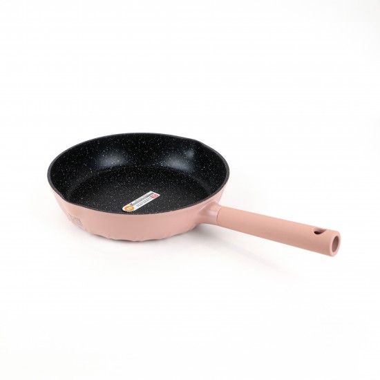 Pink granite cookware set - 14 pieces