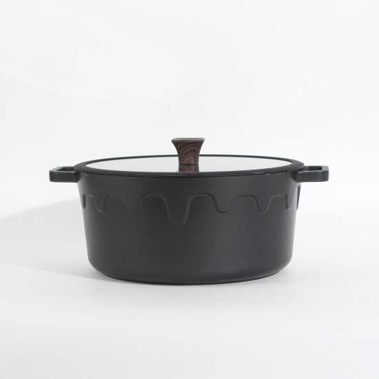 Black granite cookware set - 10 pieces