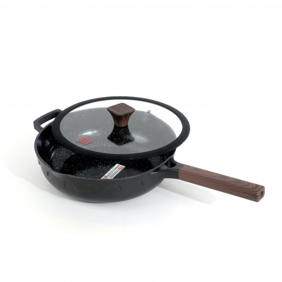 Black granite cookware set - 10 pieces