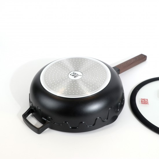 Black granite cookware set - 10 pieces