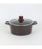 Luxury Granite Cookware Set - 10 Pieces, Brown
