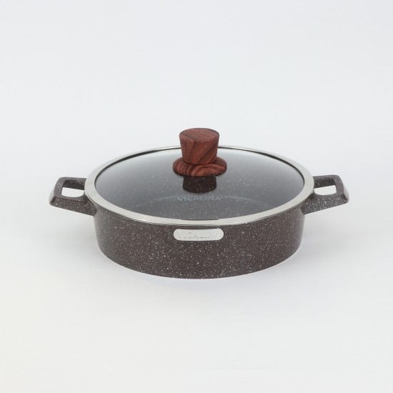 Luxury Granite Cookware Set - 10 Pieces, Brown