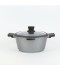 Luxury Granite Cookware Set - 10 Pieces, Grey Luxury Granite Cookware Set - 10 Pieces, Grey