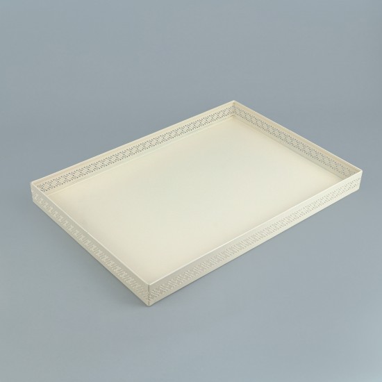 Elegant serving tray with geometric patterns