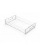 Clear acrylic serving tray with side handles Clear acrylic serving tray with side handles