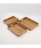 3-piece wooden tray set