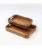 2-piece wooden tray set