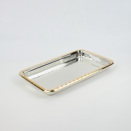 Serving tray and gold frame