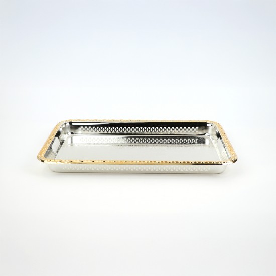 Serving tray and gold frame