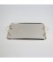 Serving tray set with metal frame and gold handles, 3 sizes