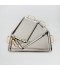 Serving tray set with metal frame and gold handles, 3 sizes
