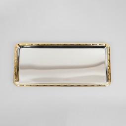Serving tray and gold frame