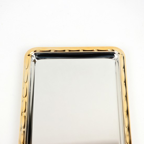 Serving tray and gold frame